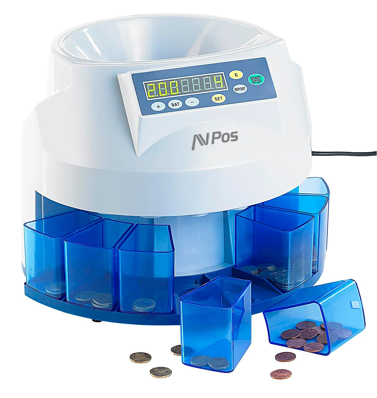 Contador/clasificador de monedas AVPos CCM6 - Imagen 2