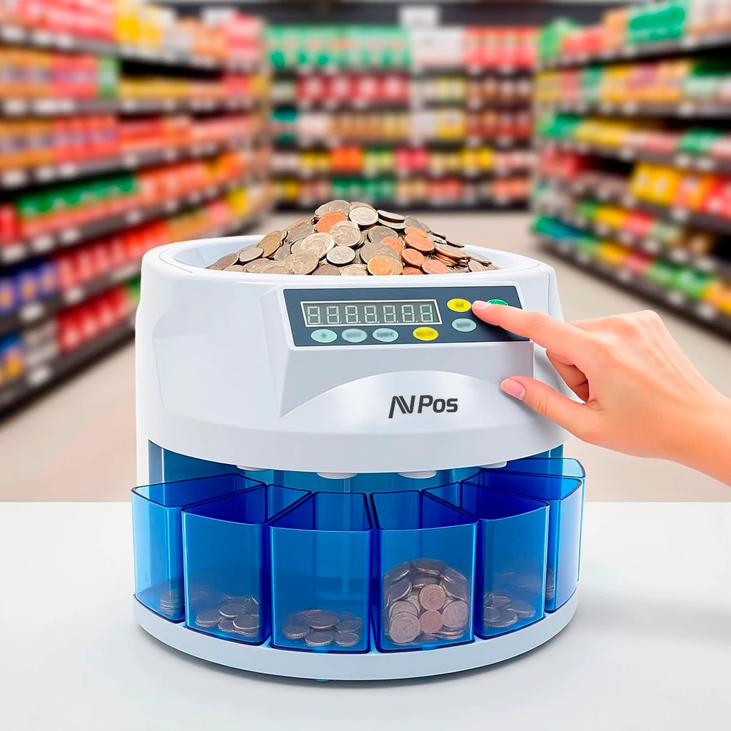 Contador/clasificador de monedas AVPos CCM6 - Imagen 5