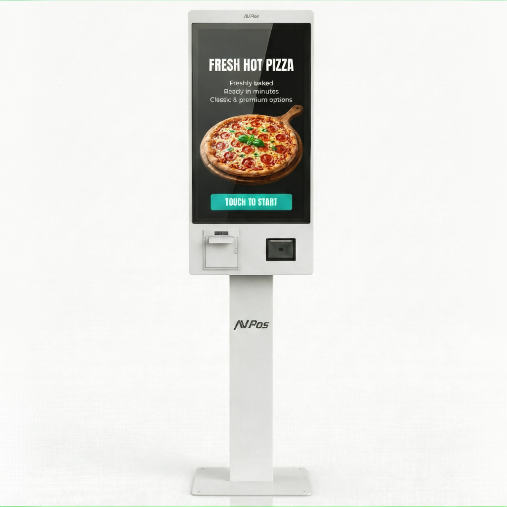 Kiosko Autoservicio AVPos de Suelo Blanco