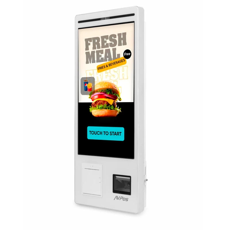 Kiosko Autoservicio AVPos de Suelo Blanco - Imagen 2