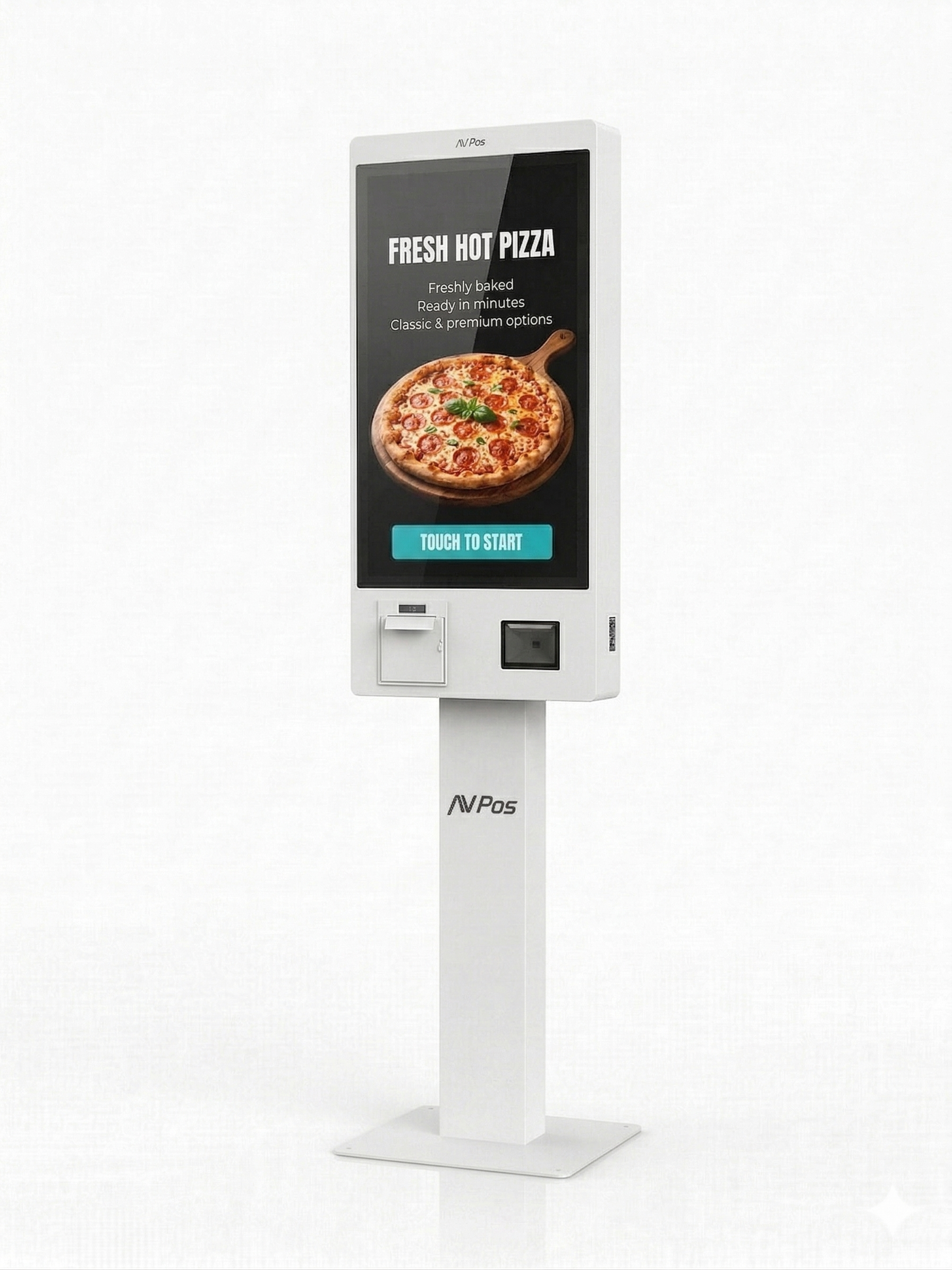 Kiosko Autoservicio AVPos de Suelo Blanco - Imagen 2